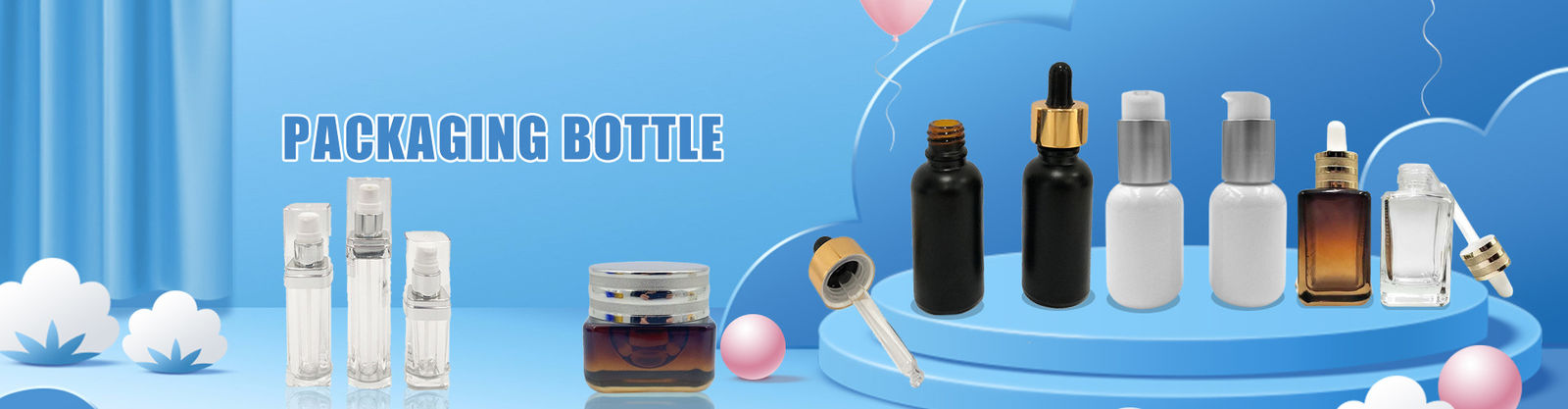 Garrafa de empacotamento cosmética