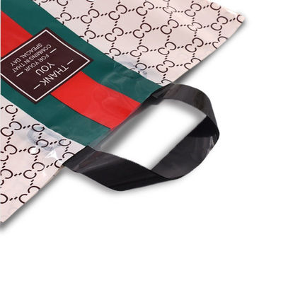 Logotipo OEM Sacos de compras personalizados de plástico Sacos de embalagem de plástico resistentes a rasgos
