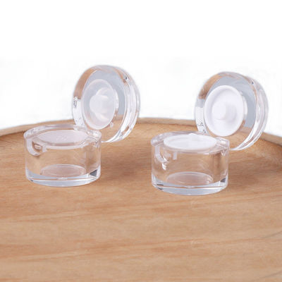 Frascos de cosméticos PMMA resistentes, transparentes, de 36×30 mm, frascos de cosméticos ecológicos