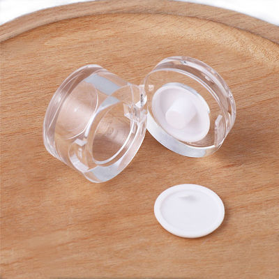 Frascos de cosméticos PMMA resistentes, transparentes, de 36×30 mm, frascos de cosméticos ecológicos