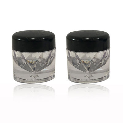 Mini Glitter cosmético frasco de embalagem para viagens ou amostras prova de derramamento