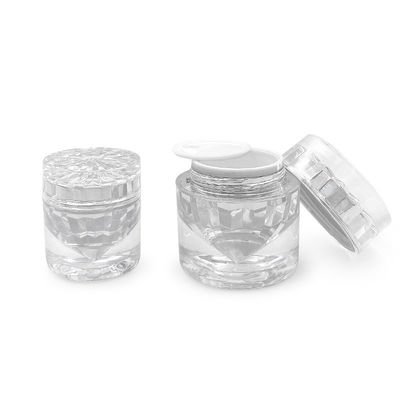 Jarrões de cosméticos de luxo de 55*56mm 30g Jarrões de cosméticos com tampa personalizados