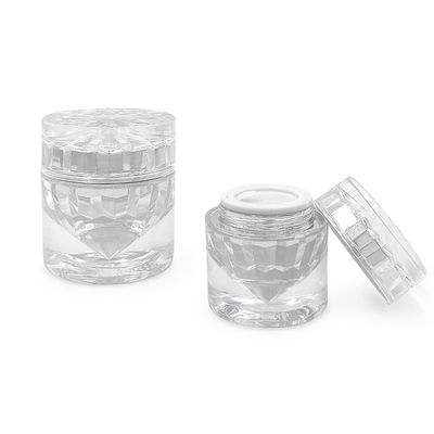 Jarrões de cosméticos de luxo de 55*56mm 30g Jarrões de cosméticos com tampa personalizados