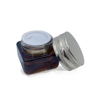 Customização Embalagem Cosmética Vazia Garrafa de Vidro Container de Creme 55*76mm