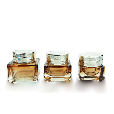 Customização Embalagem Cosmética Vazia Garrafa de Vidro Container de Creme 55*76mm