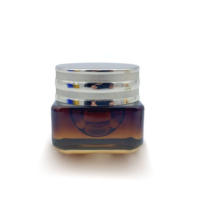 Customização Embalagem Cosmética Vazia Garrafa de Vidro Container de Creme 55*76mm