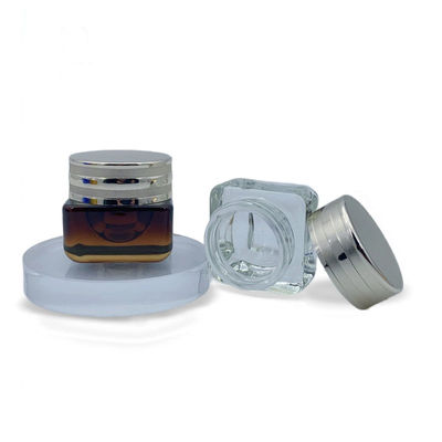 Customização Embalagem Cosmética Vazia Garrafa de Vidro Container de Creme 55*76mm