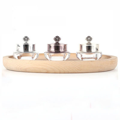 Potes plásticos de creme facial vazios de 45×44mm com tampas personalizadas
