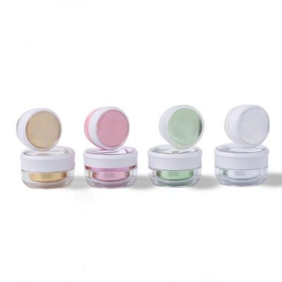 PMMA frascos vazios de creme cosmético com tampa de parafuso