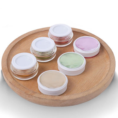 PMMA frascos vazios de creme cosmético com tampa de parafuso