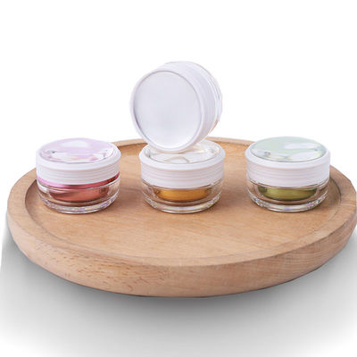 PMMA frascos vazios de creme cosmético com tampa de parafuso
