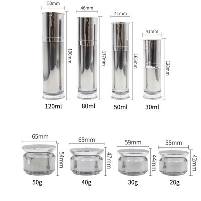 Luxo 15-50g Embalagem Cosmética Vazia Conjunto Cosmético Botelha E Jar