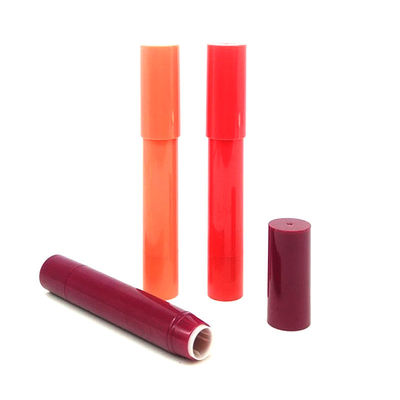Material ABS Lip Stick Caneta Cosmética Embalagem 3g Design alongado