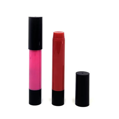 Material ABS Lip Stick Caneta Cosmética Embalagem 3g Design alongado