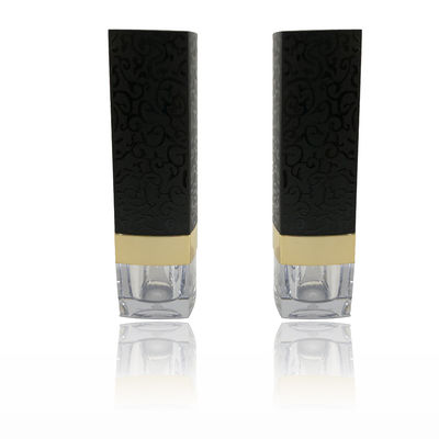 Beleza Negro Lípido Vazio Tubos de Embalagem 21*72.7mm Logotipo Privado