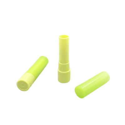 Tubo de bálsamo labial de plástico verde personalizável de 19*80mm
