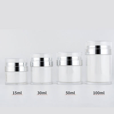 Popular Fundação de Prensa Acrílica Garrafa Creme facial de camada dupla Garrafas de Creme para Olhos