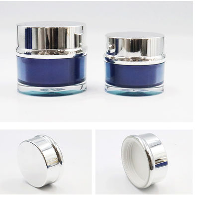Conjunto de embalagens cosméticas personalizadas com tampa acrílica