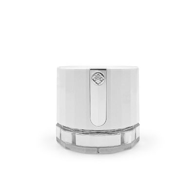 Jar de creme cosmético transparente de 50g com logotipo de diamante Jar de embalagem acrílica personalizada