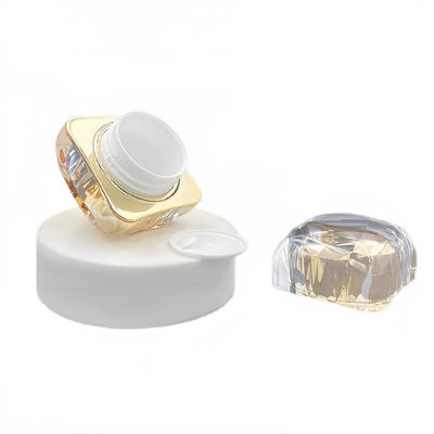 50g Creme Cosmético à prova de vazamento Jar Diamante Acrílico Jar Pequeno Custom Logo Disponível