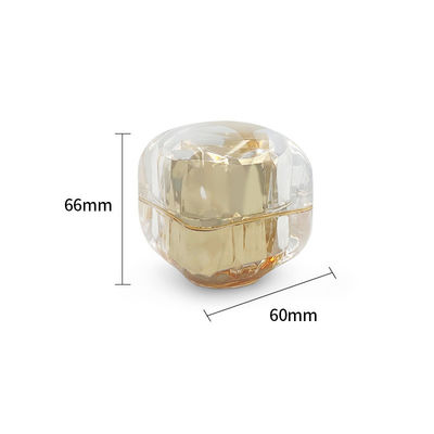 50g Creme Cosmético à prova de vazamento Jar Diamante Acrílico Jar Pequeno Custom Logo Disponível