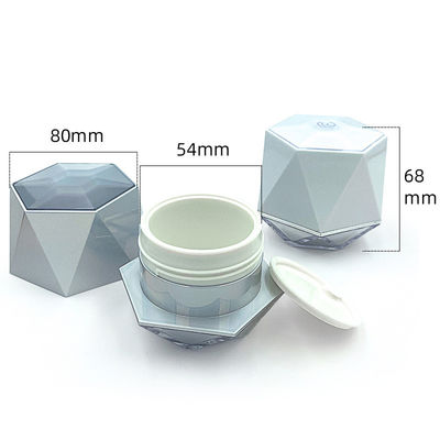 Copo de creme cosmético transparente à prova de vazamento com logotipo personalizado 5g/10g PP/ABS/acrílico