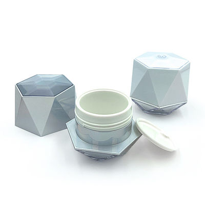 Copo de creme cosmético transparente à prova de vazamento com logotipo personalizado 5g/10g PP/ABS/acrílico