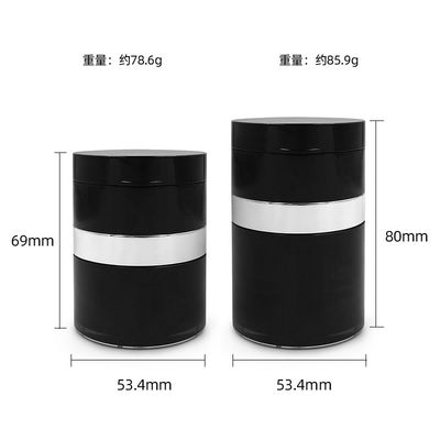 Frascos de cosméticos transparentes 5g/10g amostras de creme para cuidados com a pele Design simples para cosméticos