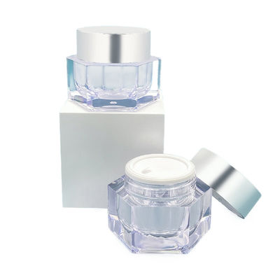 Copo de creme de cuidados com a pele à prova de vazamento Design simples 30g/50g Embalagem cosmética com amostra