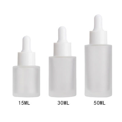 Botelha de base de vidro redonda simples com amostras gratuitas