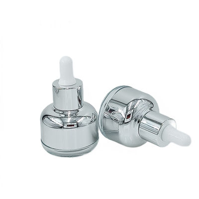 Embalagem Cosmética de Vidro Resistente a Gotejamento Garrafa 50g 60g com Serigrafia de Seda