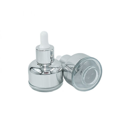 Embalagem Cosmética de Vidro Resistente a Gotejamento Garrafa 50g 60g com Serigrafia de Seda