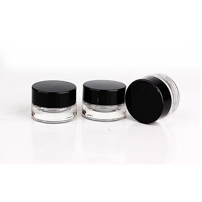 Frasco de embalagem cosmética transparente para produtos e produtos brilhantes