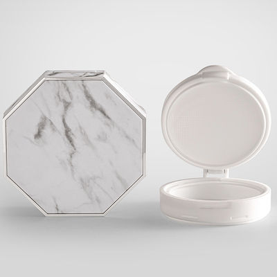 Fundação de almofada compacta transparente reutilizável para pó compacto