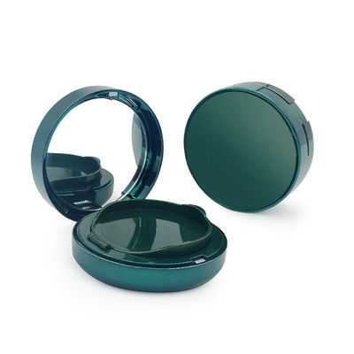 15 g Caixa de pó compacta de plástico transparente recarregável para necessidades cosméticas de viagem