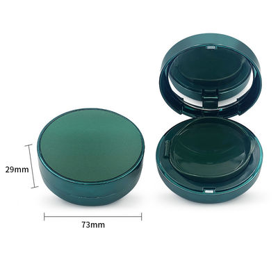 15 g Caixa de pó compacta de plástico transparente recarregável para necessidades cosméticas de viagem