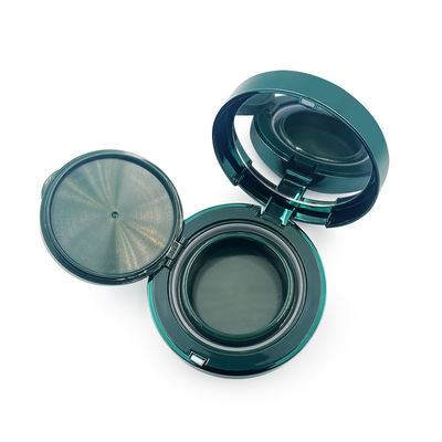 15 g Caixa de pó compacta de plástico transparente recarregável para necessidades cosméticas de viagem