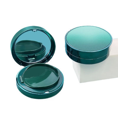 15 g Caixa de pó compacta de plástico transparente recarregável para necessidades cosméticas de viagem
