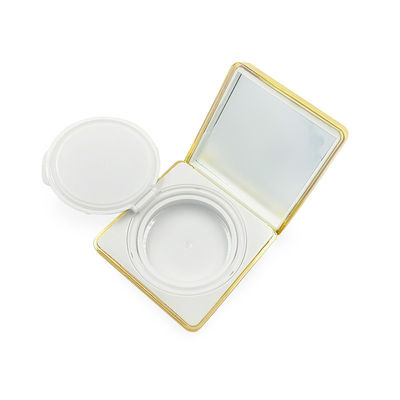 Plastico redondo Dewy Finish Cushion Foundation Case Viagem amigável Reutilizável para cosméticos Cuidados da pele embalagem
