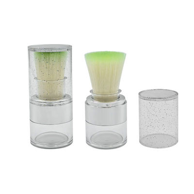 15g Twist Open Clear Loose Powder Case para aplicação sustentável de logotipo personalizado em pó