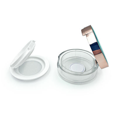 Caixa de pó solto reciclável transparente personalizável com logotipo - Mini Size para pó compacto
