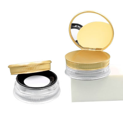 Capuz de parafuso redondo 15 g Caixa de pó solto e vazio reciclável em cor transparente